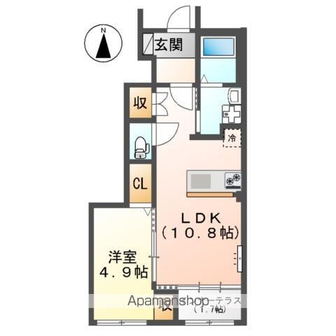 金沢市割出町アパートの間取り写真