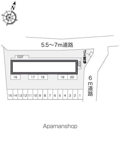 レオパレス翠 202 ｜ 山梨県甲斐市下今井2973-1（賃貸アパート1K・2階・23.18㎡） その9