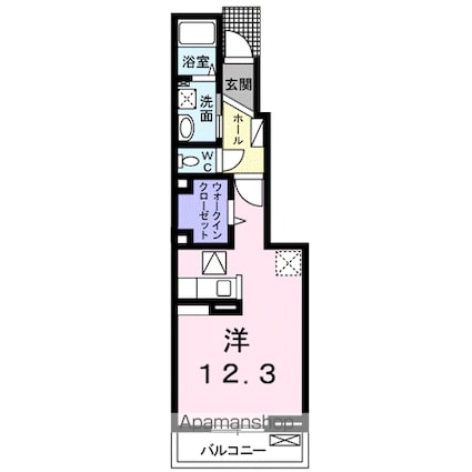 サニーヒルズＢ[1R/32.94m2]の間取図