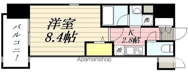 福岡市博多区神屋町のマンションの間取り