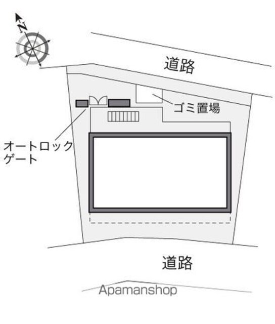 レオパレス本駒込[1K/20.23m2]の配置図