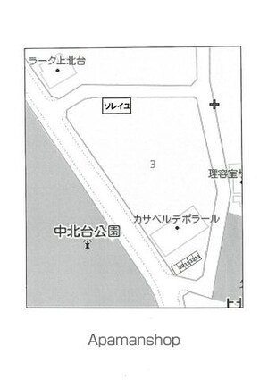 東京都東大和市上北台２丁目[2DK/51.82m2]の駐車場
