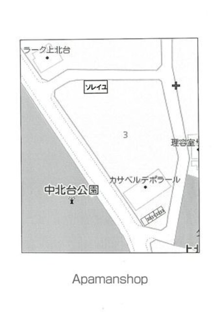 東京都東大和市上北台２丁目[2DK/51.82m2]の駐車場