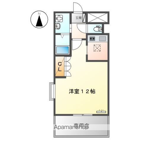 久留米市 2階建 築23年の間取り写真