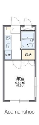 レオパレス新宿[1K/17.7m2]の間取図