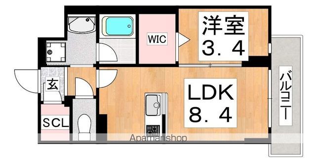 サザンクレストなんば南の間取り写真