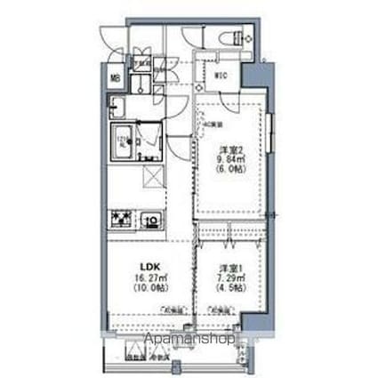 ＳーＲＥＳＩＤＥＮＣＥ尾久ａｚｕｒｅ[2LDK/50.22m2]の間取図