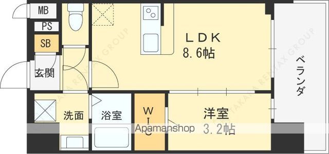 プレサンス東淀川駅前プローシェの間取り写真