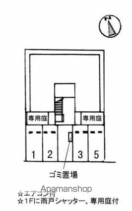シャーメゾン学園前[1LDK/34.66m2]の配置図