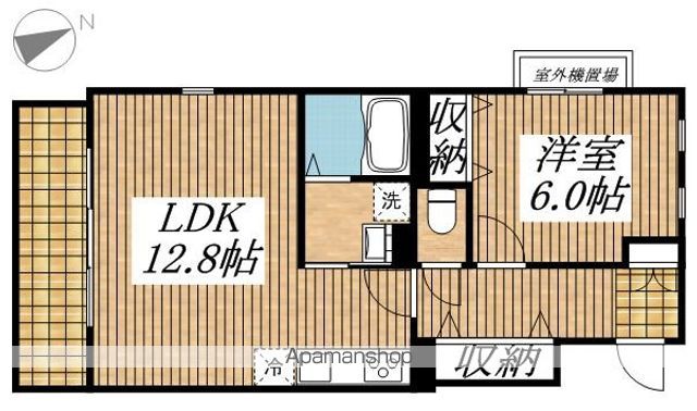 日野市新町のマンションの間取り