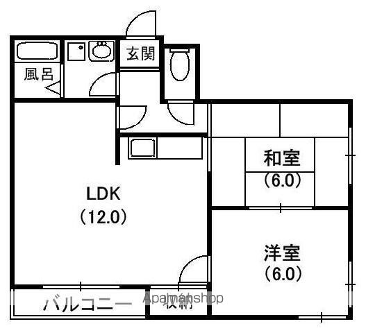 ファミールユキII番館の間取り写真
