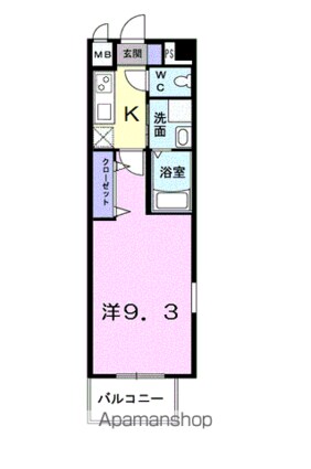 アロヒ　ラウレ・ア　ハレ[1K/27.94m2]の間取図