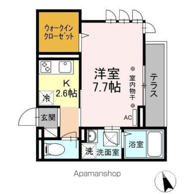ＣＡＢＩＮ吉祥寺[1K/29.53m2]の間取図