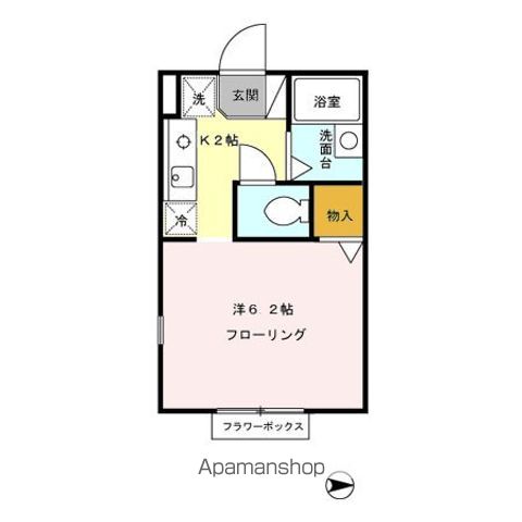 【中野区本町のアパートの間取り】