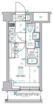 セジョリ横浜ＷＥＳＴⅡ[1K/21m2]の間取図