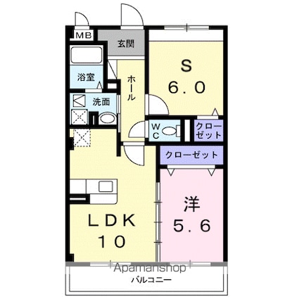 マジコール　コーポ[1SLDK/51.87m2]の間取図