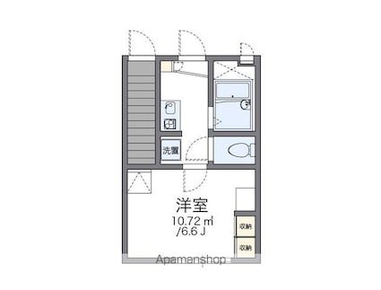レオパレスＳＴＯＮＥ　ＤＯＲＦ[1K/20.01m2]の間取図
