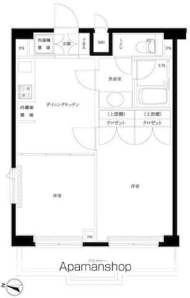 ルーブル中落合[2DK/40.15m2]の間取図