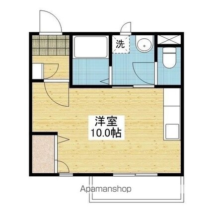 エレガント[1R/26.6m2]の間取図