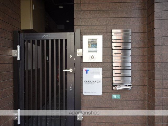 東京都立川市羽衣町２丁目[1K/23.14m2]のエントランス