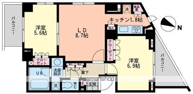 エスティメゾン哲学堂の間取り写真