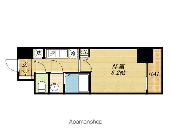 プレサンス玉造駅前ルージュの間取り写真