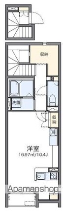 レオネクストカンフリエ[1R/38.06m2]の間取図