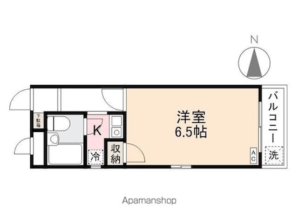 オーレックス郷東[1K/18.63m2]の間取図