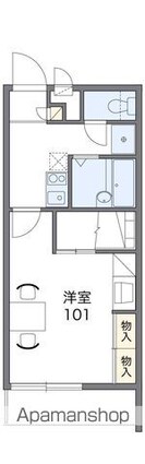 レオパレスマシェリ[1K/23.18m2]の間取図