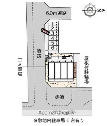 ミランダヴィーブルⅣ[1R/27.8m2]の配置図