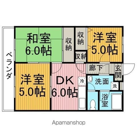 クレールマンションの間取り写真