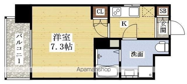 アスリート江坂II番館の間取り写真