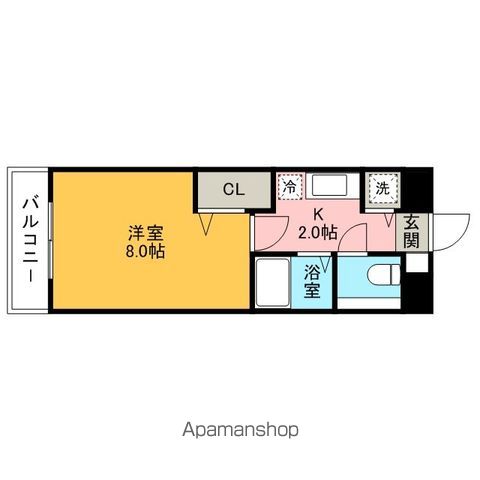 テラ・ロッサ　西新の間取り