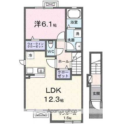 ＭＫ・テララ[1LDK/50.52m2]の間取図