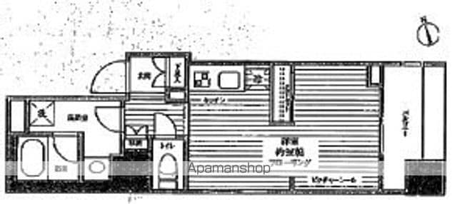 ステージグランデ蔵前[1R/30.52m2]の間取図
