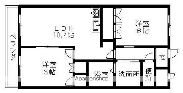 ランドマーク曙 弐番館の間取り写真