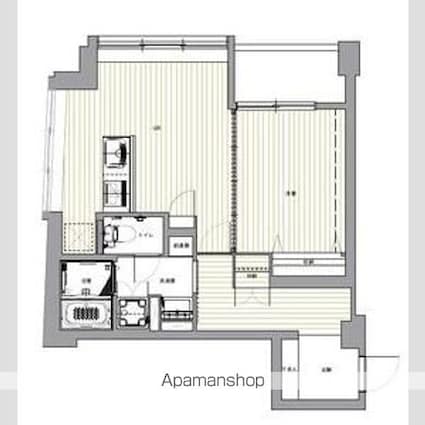 シティテラス赤坂[1LDK/49.87m2]の間取図