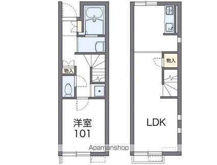 レオネクストウィンクル[1LDK/46.94m2]の間取図