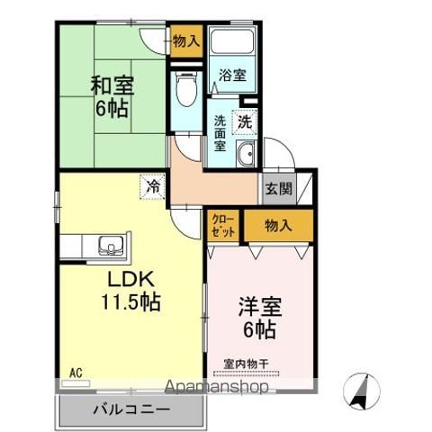 ピュア A棟の間取り写真