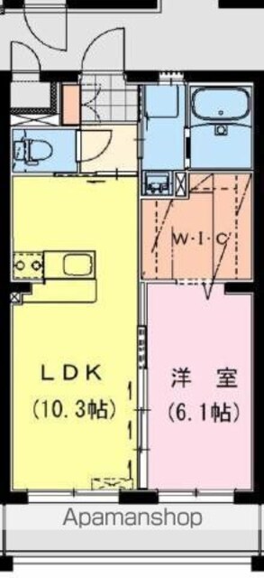 Ｒｅｖｅｌ　Ｏｃｅａｎ[1LDK/40.53m2]の間取図