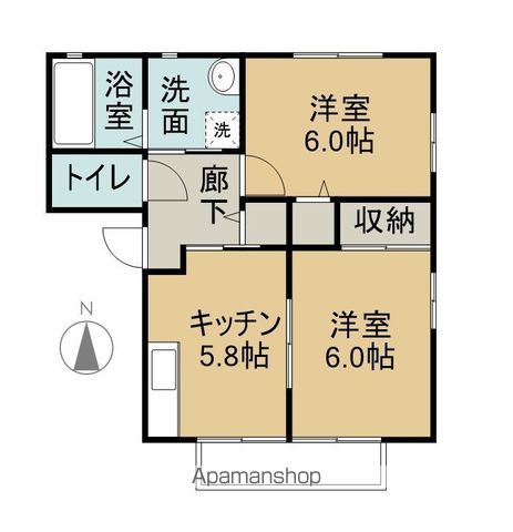 グランシードIBADAI A−E棟の間取り写真