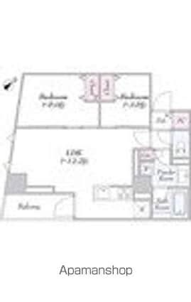 ロイジェント世田谷野沢[2LDK/54.11m2]の間取図