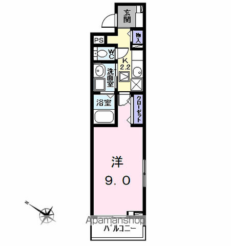 シャルール伏屋の間取り写真