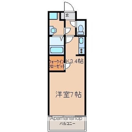 プラネットあさひ[1R/27.04m2]の間取図