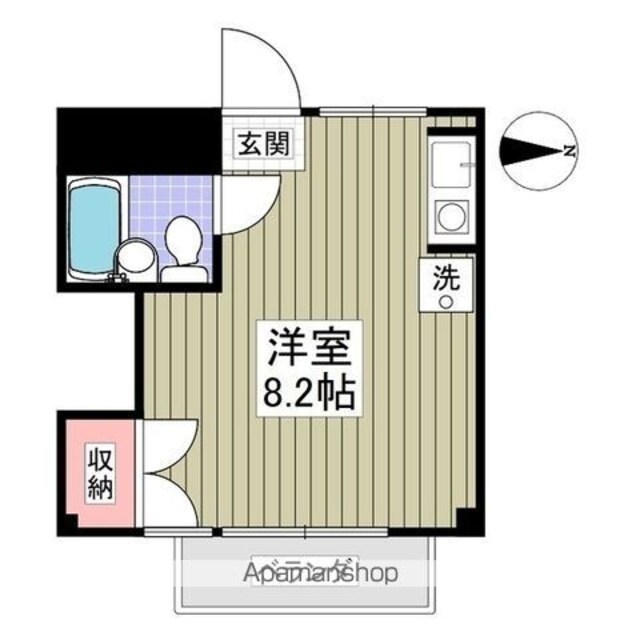 フレグランス蓮根[1R/17.6m2]の間取図