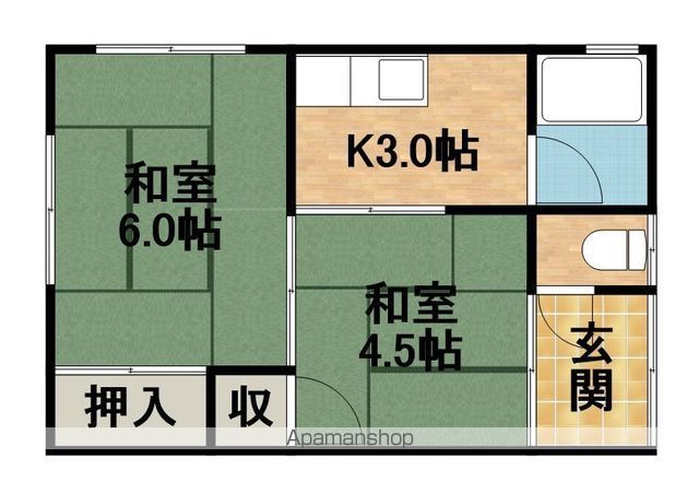 コーポ輪の間取り写真