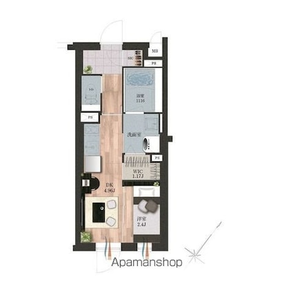 デュオメゾン渋谷松濤[1DK/25.06m2]のその他内装