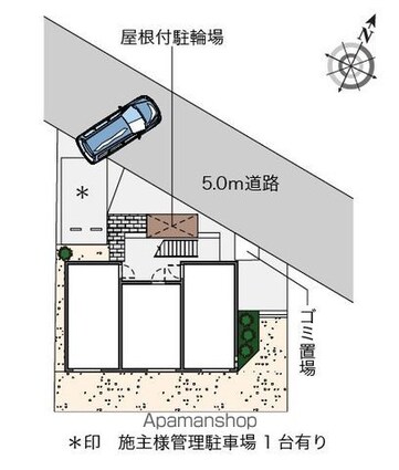 ミランダソラレガーロ上北沢[1K/20.2m2]の配置図