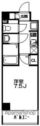 ｔーｒｏｏｔ[1K/24.07m2]の間取図