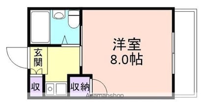 グランディールＭＫ[1K/19.8m2]の間取図